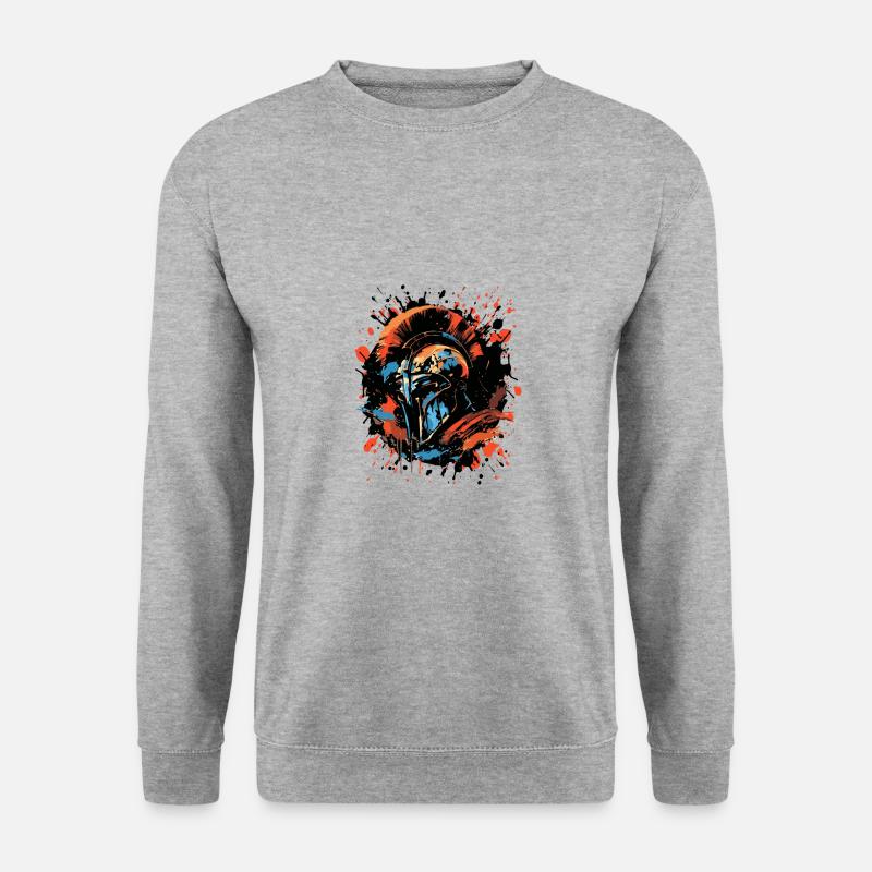 Casque Sparta Gladiator - Sweat-shirt Unisexe - gris chiné