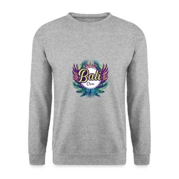 Bali Crew Urlaub - Unisex Pullover - Weißgrau meliert - Vorne - Alina (178cm) & Michal (187cm)