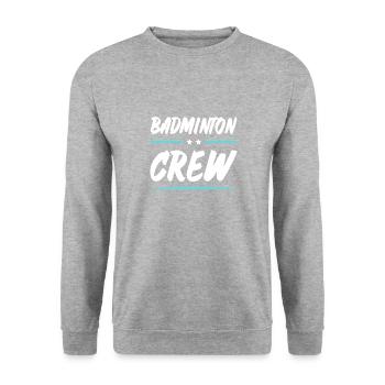 Équipe de badminton - Sweat-shirt Unisexe - gris chiné - Devant - Alina (178cm) & Michal (187cm)