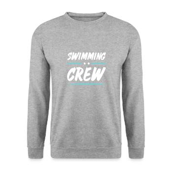 Swimming Crew - Unisex Sweatshirt - salt & pepper - Front - Alina (178cm) & Michal (187cm)