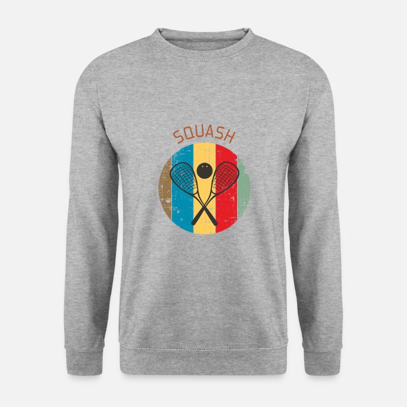 Squash - Unisex Pullover - Weißgrau meliert