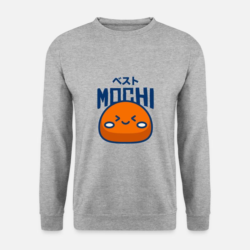 Mochi | Japanese Streetfood - Unisex Pullover - Weißgrau meliert