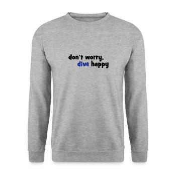 dive - Unisex Sweatshirt - salt & pepper - Front - Alina (178cm) & Michal (187cm)