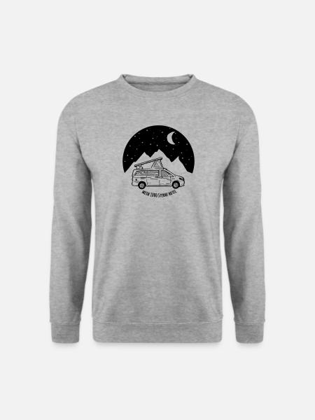 Campstar - Mein 1000 Sterne Hotel - Unisex Pullover - Weißgrau meliert