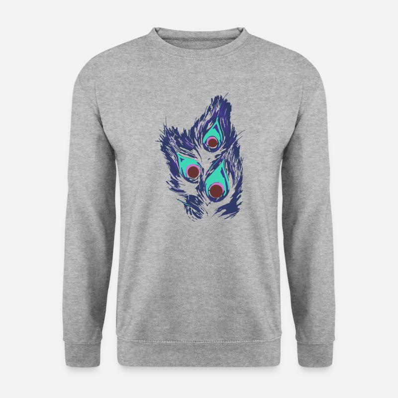 Peacock Peacock Feather,Peacock,Peacock Eye - Unisex Sweatshirt - salt & pepper