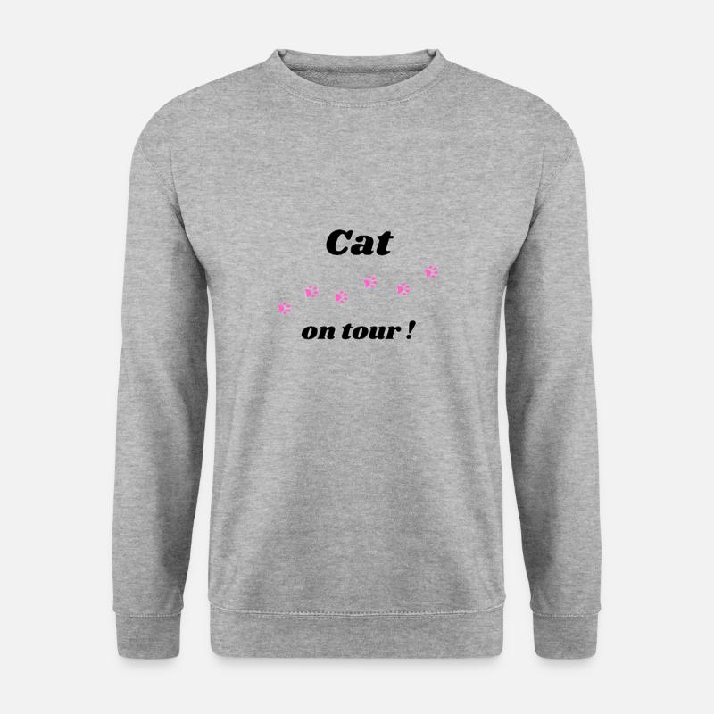 cat tVOiUk6p9 transformed - Unisex Pullover - Weißgrau meliert