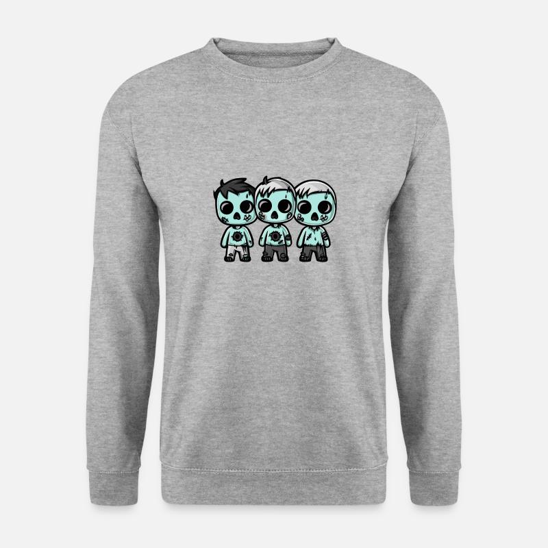 Zombies Halloween Cute Comic - Unisex Sweatshirt - salt & pepper