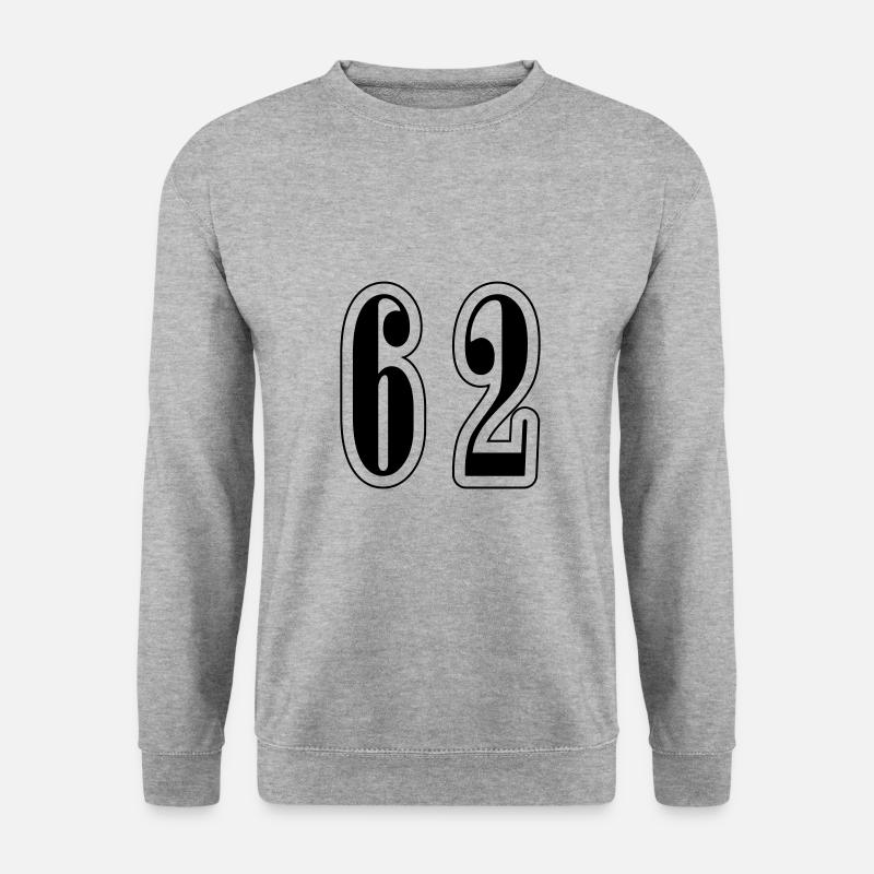 62 Number Symbol - Unisex Sweatshirt - salt & pepper