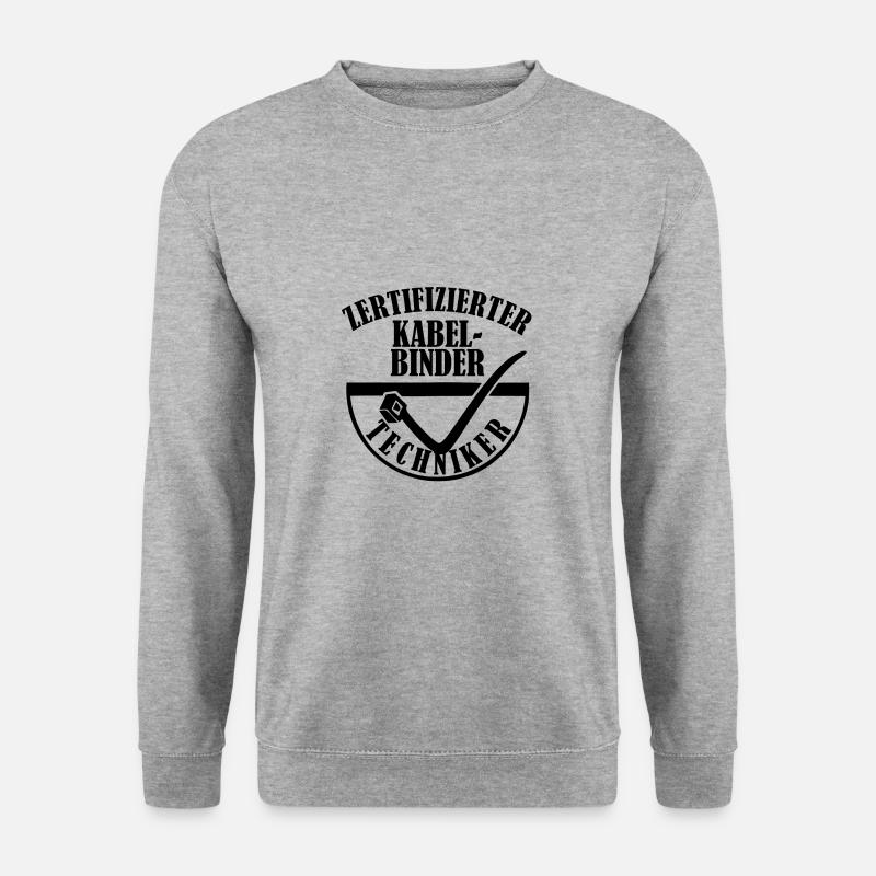 Certified Cable Tie Technician - Unisex Sweatshirt - salt & pepper