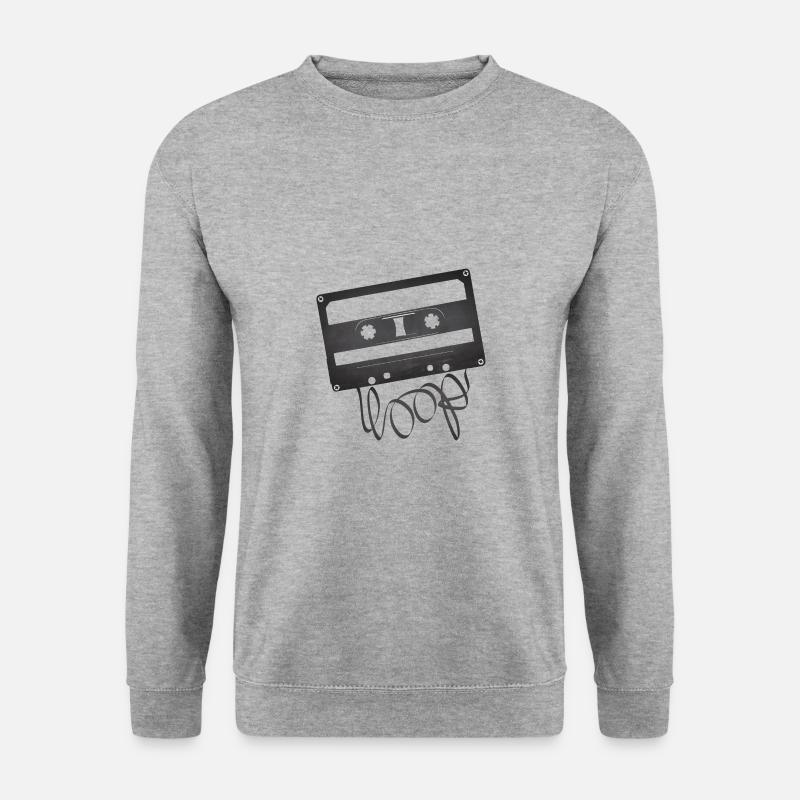 Audio cassette loop - Unisex Sweatshirt - salt & pepper