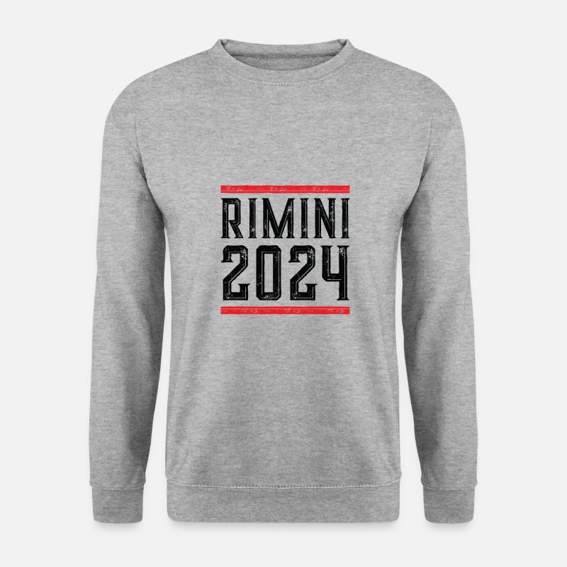 Rimini 2024 - Unisex Pullover - Weißgrau meliert