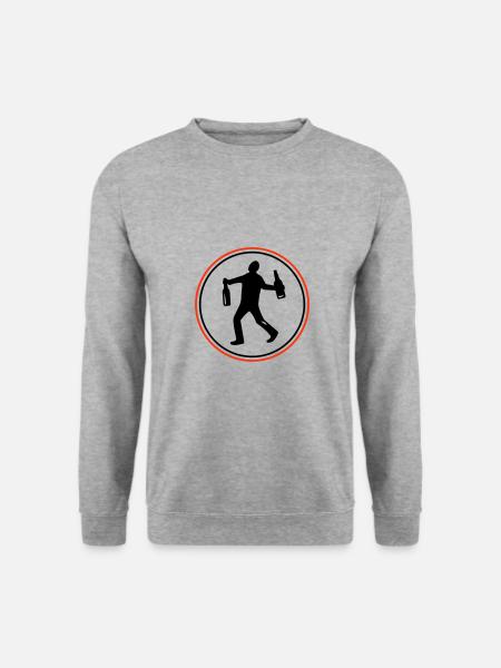Silhouette Booze - Unisex Sweatshirt - salt & pepper