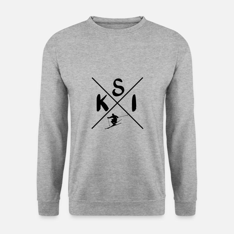 Ski X - Unisex Sweatshirt - salt & pepper
