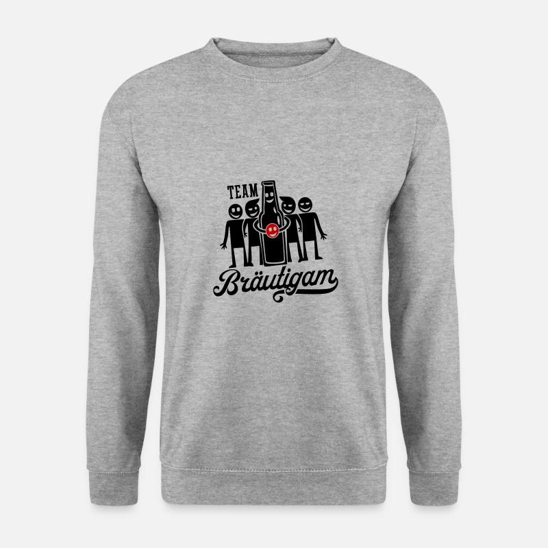 Hochzeit Bräutigam Party - Unisex Pullover - Weißgrau meliert