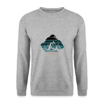 Berg - Sweat-shirt Unisexe - gris chiné - Devant - Alina (178cm) & Michal (187cm)