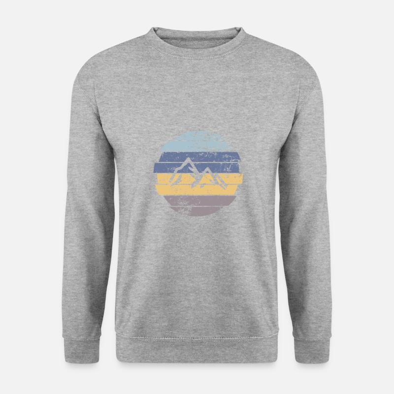 Berg - Unisex Pullover - Weißgrau meliert