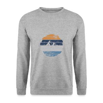 Berg - Sweat-shirt Unisexe - gris chiné - Devant - Alina (178cm) & Michal (187cm)