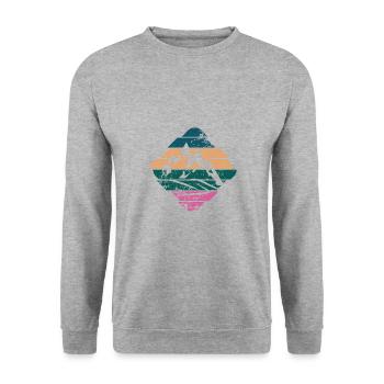 Berg - Sweat-shirt Unisexe - gris chiné - Devant - Alina (178cm) & Michal (187cm)
