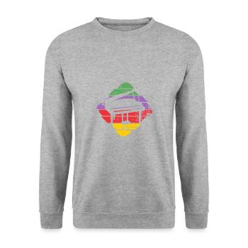 Piano - Sweat-shirt Unisexe - gris chiné - Devant - Alina (178cm) & Michal (187cm)