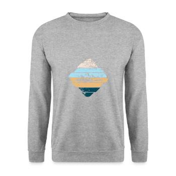 Berg - Sweat-shirt Unisexe - gris chiné - Devant - Alina (178cm) & Michal (187cm)