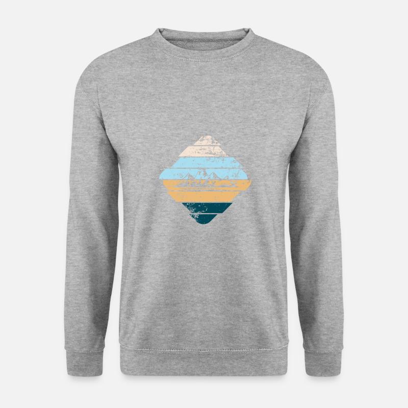 Berg - Unisex Pullover - Weißgrau meliert