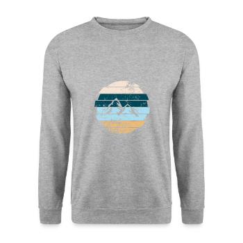 Berg - Sweat-shirt Unisexe - gris chiné - Devant - Alina (178cm) & Michal (187cm)