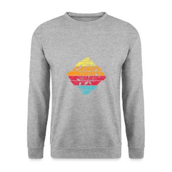 Rose - Unisex Pullover - Weißgrau meliert - Vorne - Alina (178cm) & Michal (187cm)
