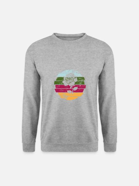 Rose - Unisex Pullover - Weißgrau meliert