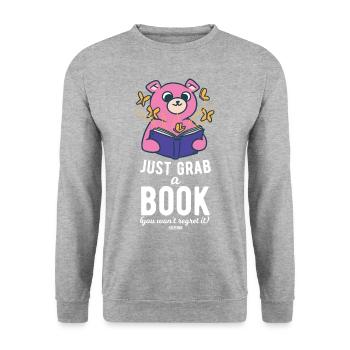 Wildlife Grizzly Brown Bear Livres pour enfants - Sweat-shirt Unisexe - gris chiné - Devant - Alina (178cm) & Michal (187cm)