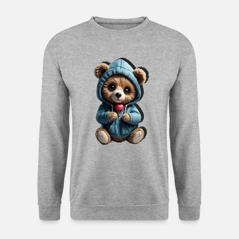 In love - Unisex Pullover - Weißgrau meliert