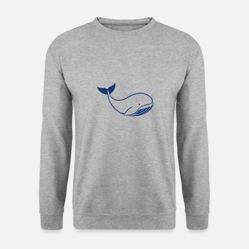 Baby-Wal - Unisex Pullover - Weißgrau meliert