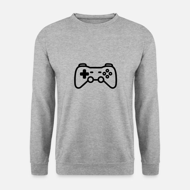 Videospiel-Controller - Unisex Pullover - Weißgrau meliert