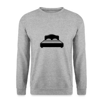 lit - Sweat-shirt Unisexe - gris chiné - Devant - Alina (178cm) & Michal (187cm)