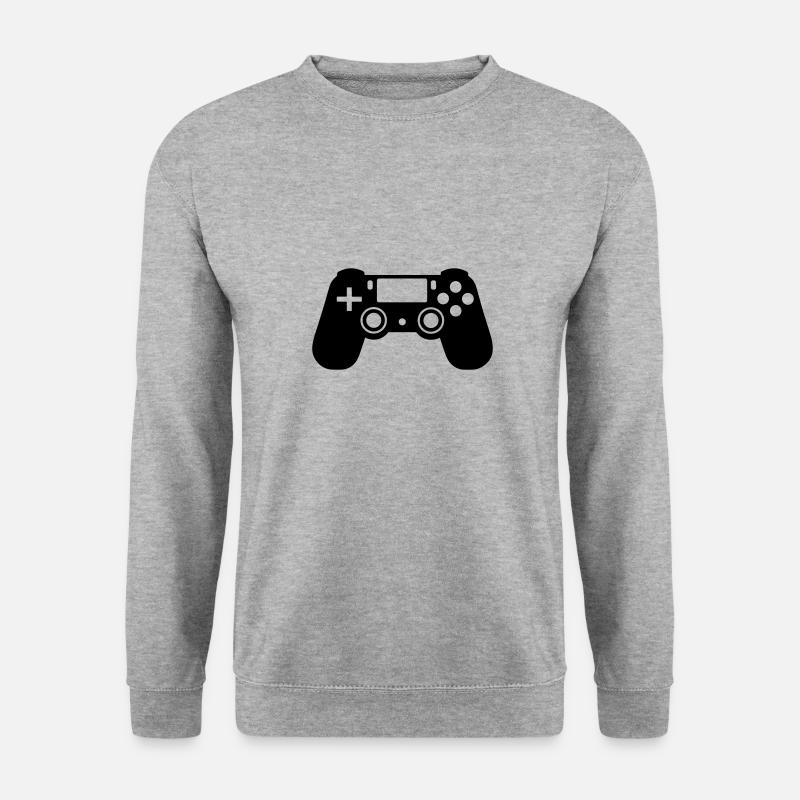 Controller für Videospiele - Unisex Pullover - Weißgrau meliert