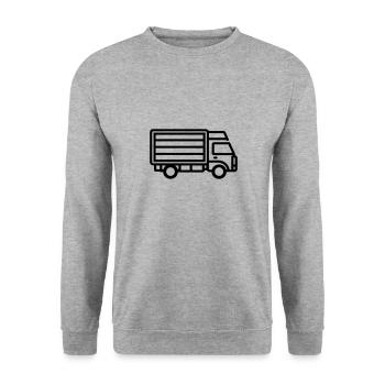 Camion - Sweat-shirt Unisexe - gris chiné - Devant - Alina (178cm) & Michal (187cm)