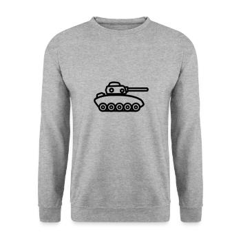 tank - Unisex Sweatshirt - salt & pepper - Front - Alina (178cm) & Michal (187cm)