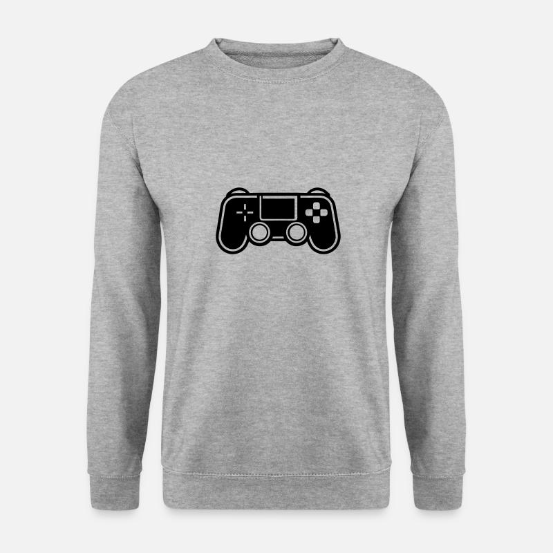 Controller für Videospiele - Unisex Pullover - Weißgrau meliert