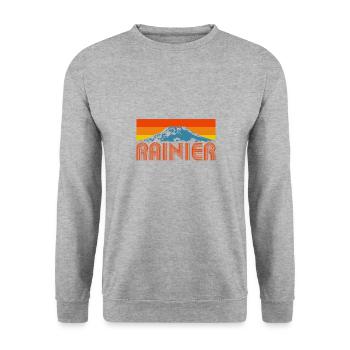 Mount Rainier Nationla Park Washington Berge - Unisex Pullover - Weißgrau meliert - Vorne - Alina (178cm) & Michal (187cm)
