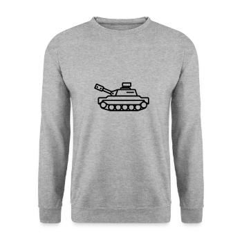tank - Unisex Sweatshirt - salt & pepper - Front - Alina (178cm) & Michal (187cm)