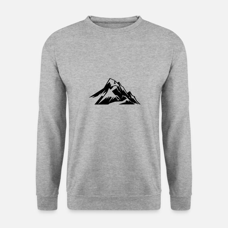 Berg - Unisex Pullover - Weißgrau meliert