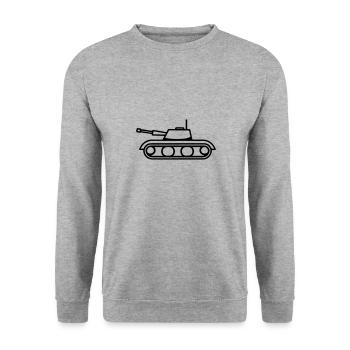 tank - Unisex Sweatshirt - salt & pepper - Front - Alina (178cm) & Michal (187cm)