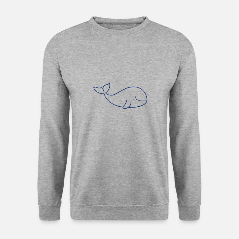Baby-Wal - Unisex Pullover - Weißgrau meliert