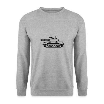 tank - Unisex Sweatshirt - salt & pepper - Front - Alina (178cm) & Michal (187cm)