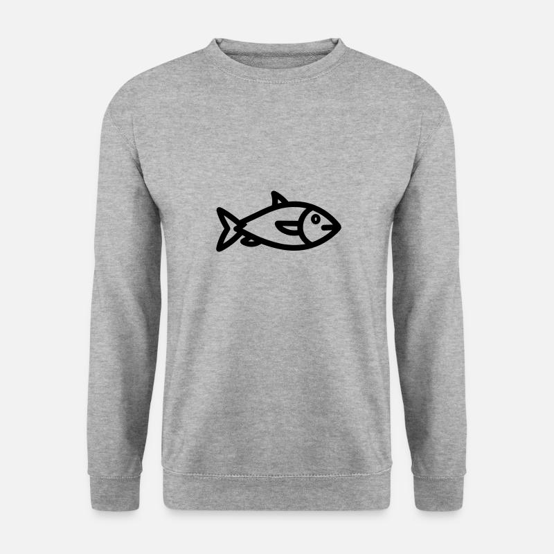 Poisson - Sweat-shirt Unisexe - gris chiné