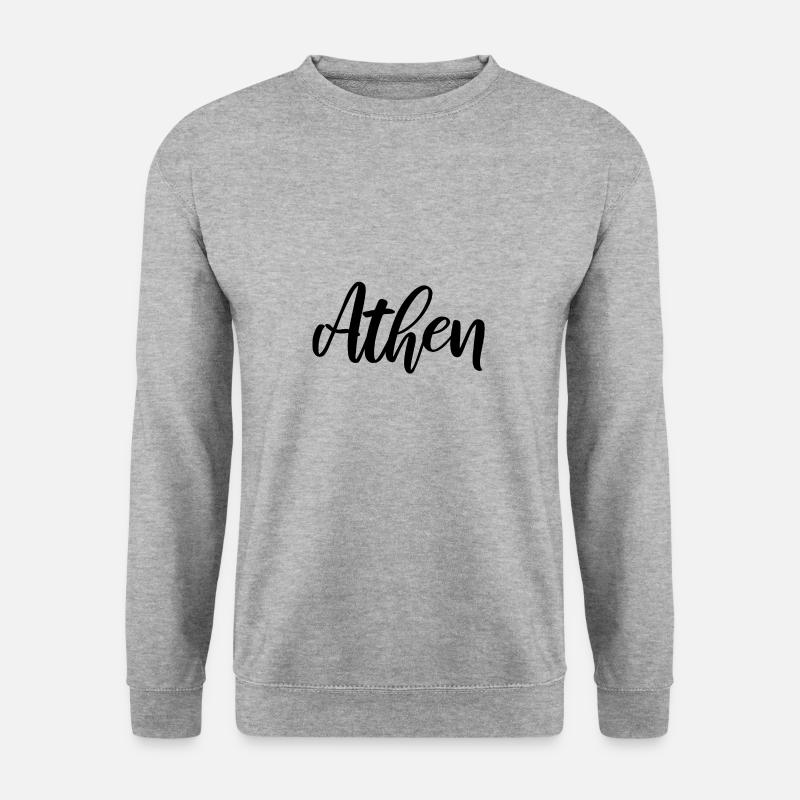Athen Griechenland - Unisex Pullover - Weißgrau meliert
