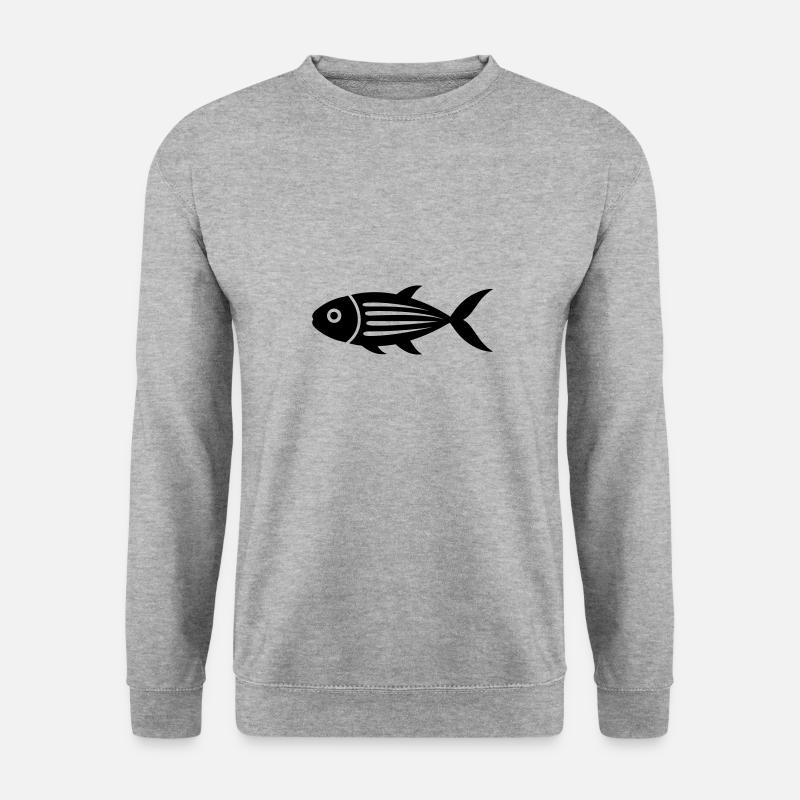 poisson - Sweat-shirt Unisexe - gris chiné