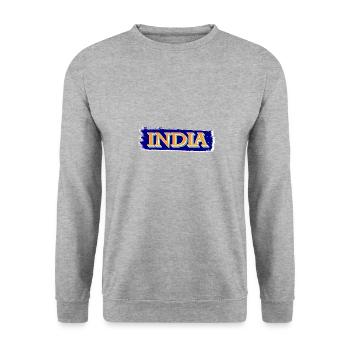 Inde Inde Hindu Pride Drapeau Pays I Cadeau - Sweat-shirt Unisexe - gris chiné - Devant - Alina (178cm) & Michal (187cm)