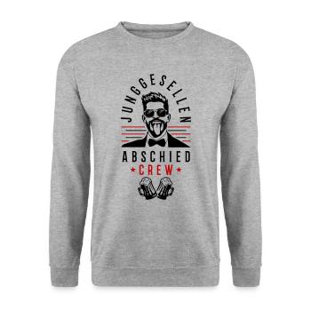 Équipe de l’enterrement de vie de garçon - Sweat-shirt Unisexe - gris chiné - Devant - Alina (178cm) & Michal (187cm)