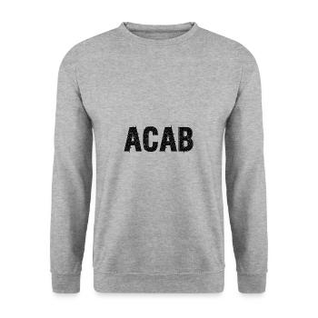 Acab 1312 - Unisex Sweatshirt - salt & pepper - Front - Alina (178cm) & Michal (187cm)
