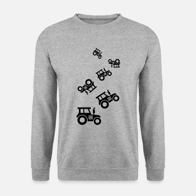 Tractor icon silhouette - Unisex Sweatshirt - salt & pepper